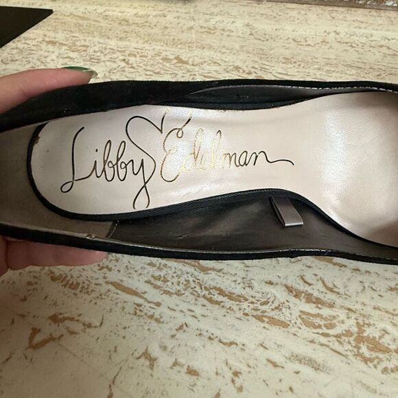 Sam & Libby block heel black pumps  size 8 - Picture 2 of 12